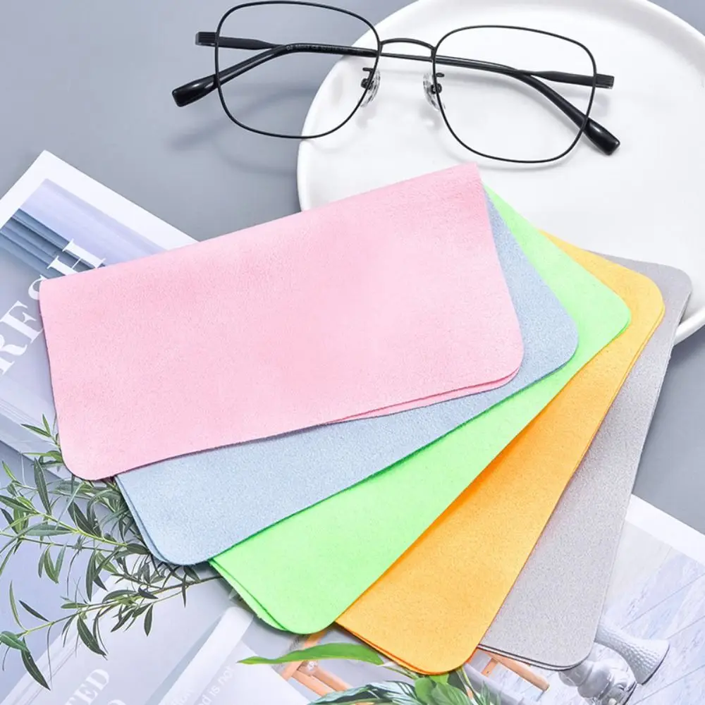 

Suede Glasses Cloth Simple Glasses Clean Solid Color Glasses Cleaner Microfiber Cleaning Wipes Cleaning Wipes Female