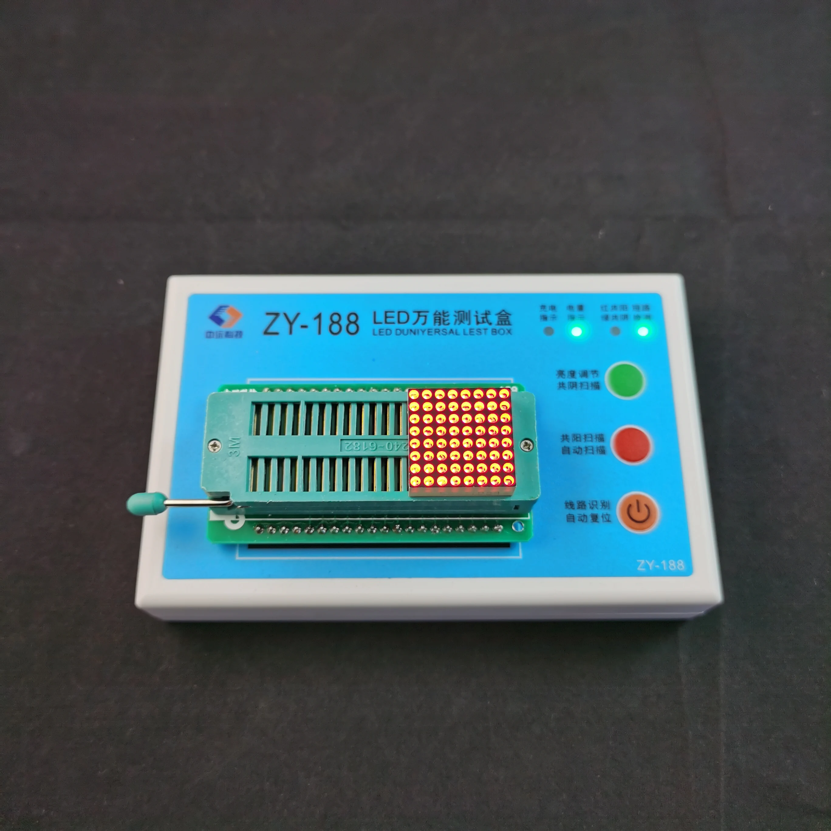 Zy-188 Led Universal Test Box Digital Tube Lighting Tester Portatile Con Batteria Ricaricabile