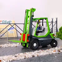 1/14 RTR Mini RC Hydraulic Forklift Metal Wheeled Transfer Car DIY Painted Finished Folk Lift Truck Cars Vehicle Model Boys Toys 2