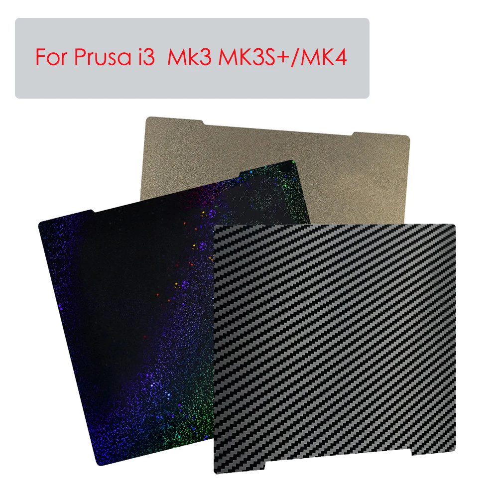 MK3S PEI 시트 241x253.8 양면 PET PEI 용수철 스틸 시트, Mk52 Pei 마그네틱 빌드 플레이트, Prusa i3 MK2.5S Mk3 MK3S 용