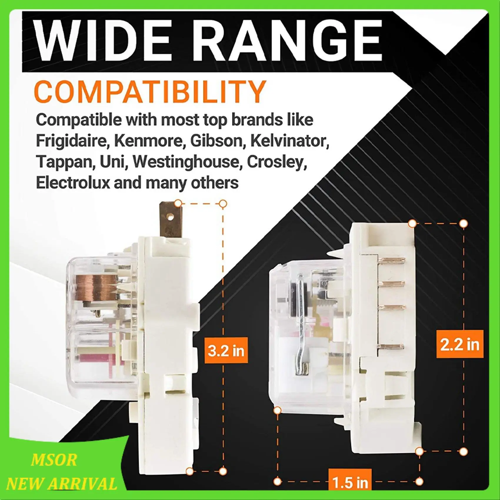 Doings!2X 215846602 Refrigerator Defrost Timer Replacement Part Exact Fit For Frigidaire & Kenmore Refrigerators