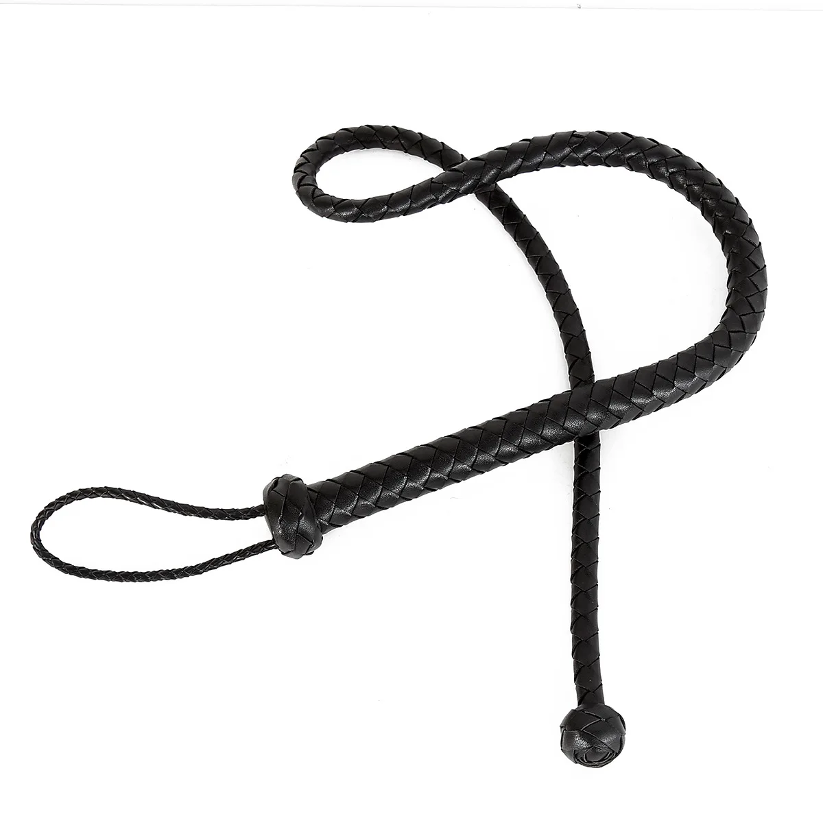 124CM PU Leather Horse Riding with Wrist Strap HorseWhip