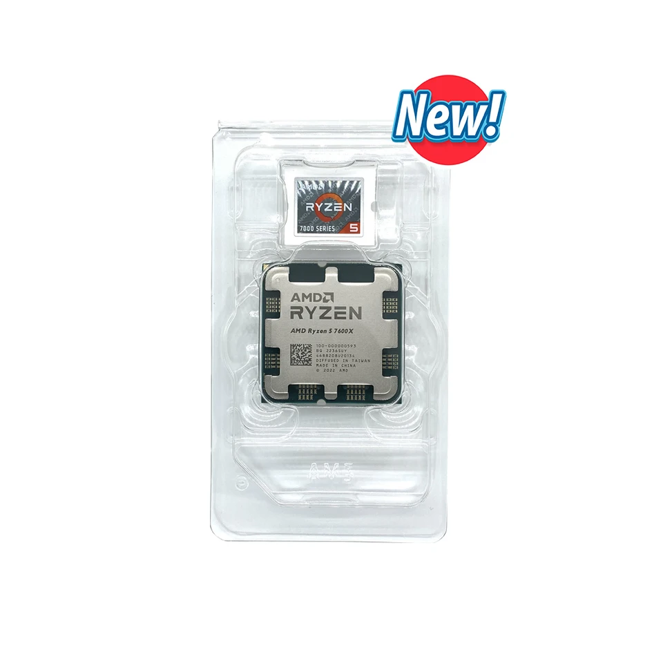 Yeni AMD Ryzen 5 7600X CPU 6-Core 12-thread Ryzen 5 7600X işlemci