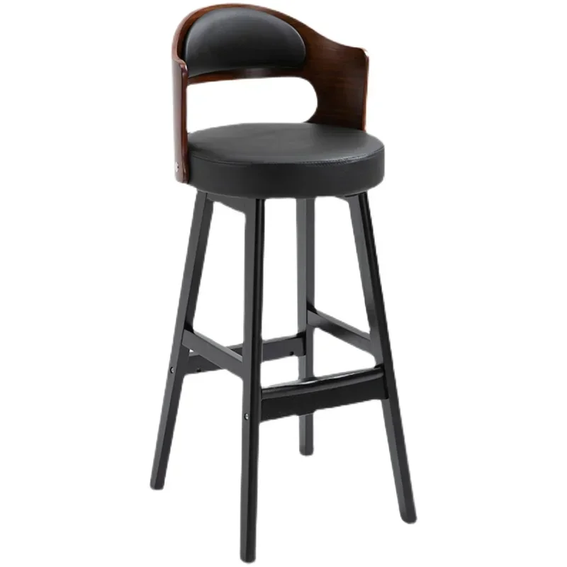 Nordic Chairs Home Bar Chair Kitchen Counter Stool Modern Design High Outdoor Plastic Chaise Lightweight Stools Ergonomic MQBY