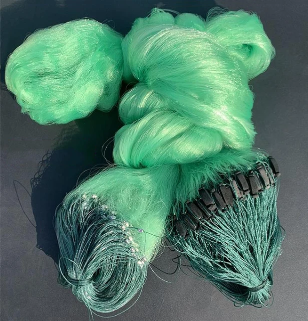 Lawaia Fishing Sticky Net Three Layers 2mx100m Long 1 Finger Net Imported High Quality Brown Silk Fish Landing Nets Fish Tools 3