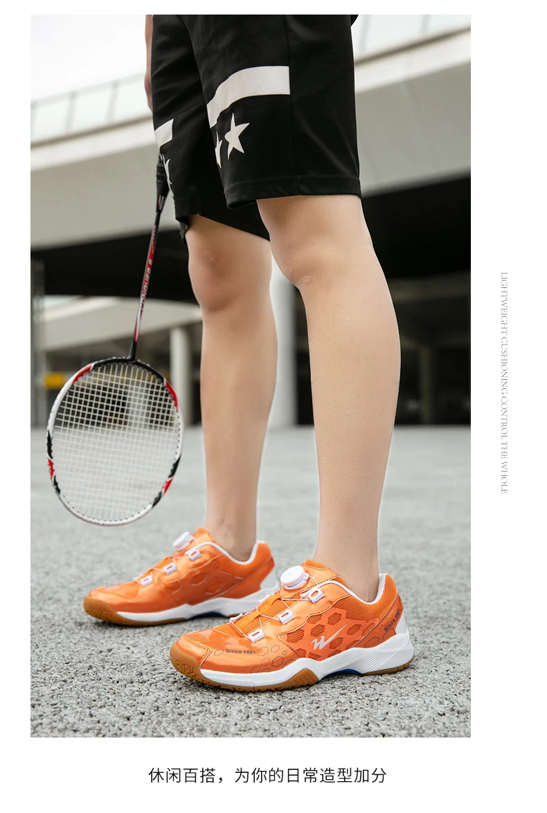 Badminton-Schuhe, atmungsaktive Tischtennis-Schuhe, hochwertige Handball-Turnschuhe, Trainings-Volleyball-Schuhe, verschleißfeste Golf-Schuhe – Detail 10