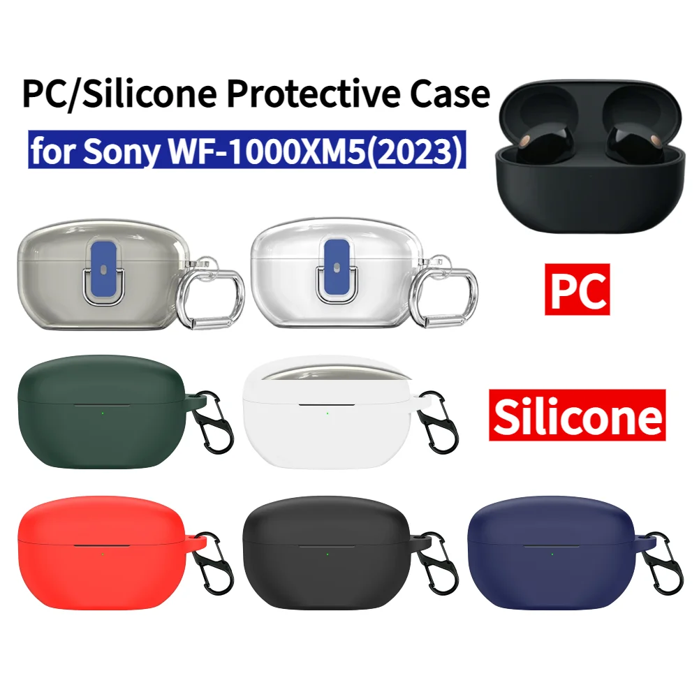 Shockproof Clear Protective Case with Carabiner Attachment