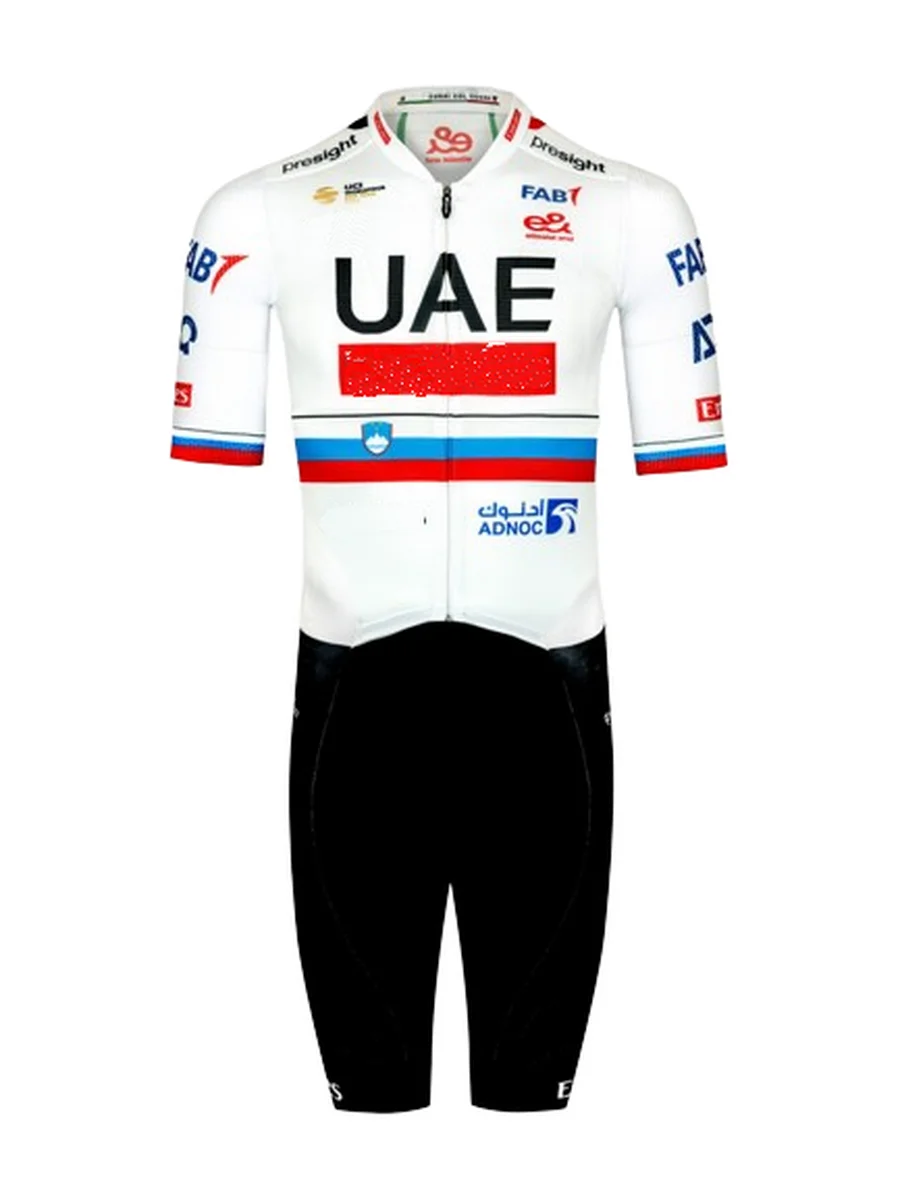 LASER CUT Skinsuit 2024 UAE Team Bodysuit SHORT 3