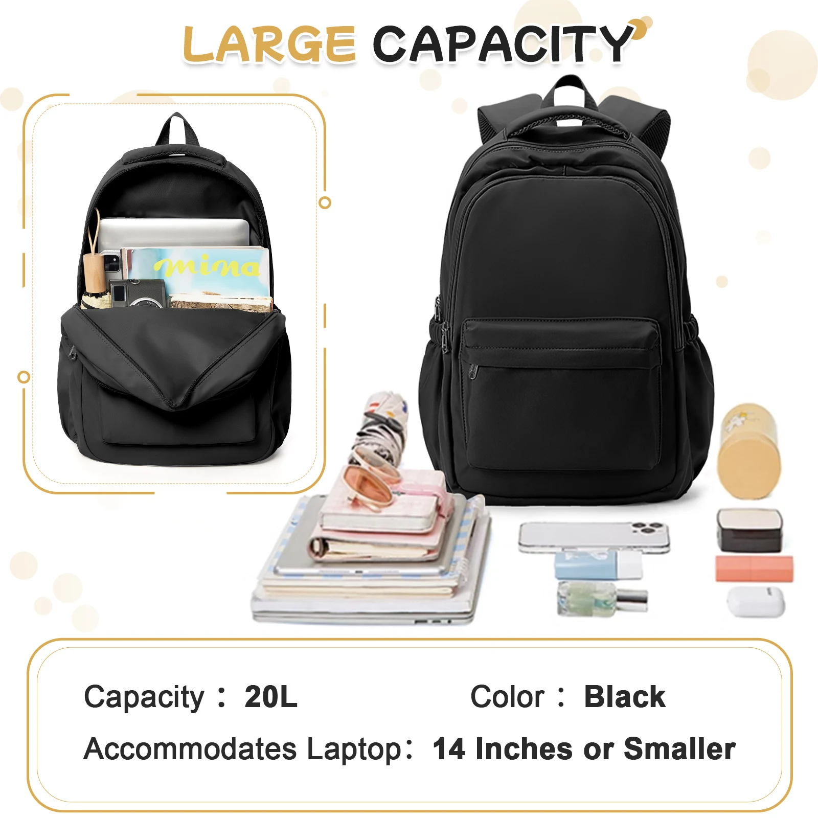 New 2025 Backpack for Girl Boy Laptop Bag Travel Backpack,School Bags For Teens College Female Rucksack School Supplies Bookbag