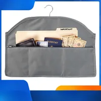 Oxford Fabric Storage Bag Hidden Security Hookable for Travel Home Use Anti Theft Concealed Hanging Clothes Pocket Valuables 1