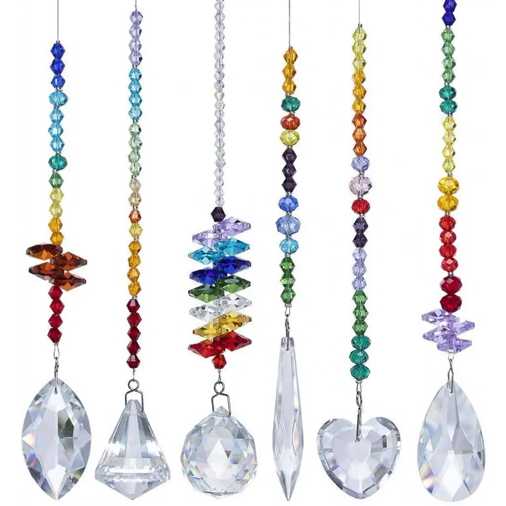 Colorful Crystals Glass Pendants Chandelier Hanging Ornament Teardrop Crystal Absolutely gorgeous quality