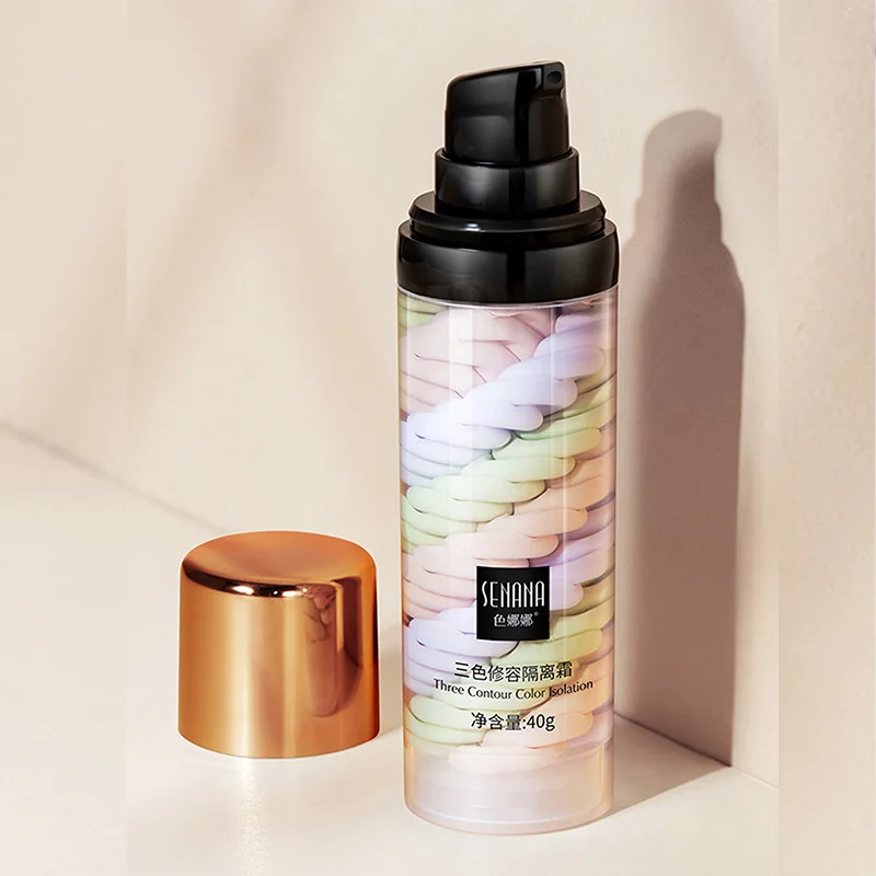Makeup Cream Three color press release concealer isolate facial base brightening