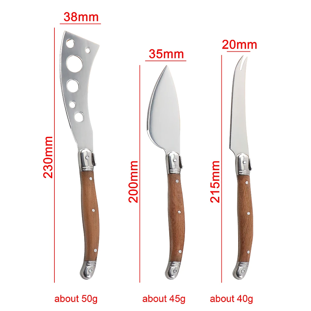 Stainless Steel Cheese Knives Set 5Pcs