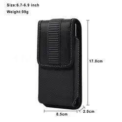 Universal Oxford Fabric Leather Belt Clip Cell Phone Case (Length 167mm)