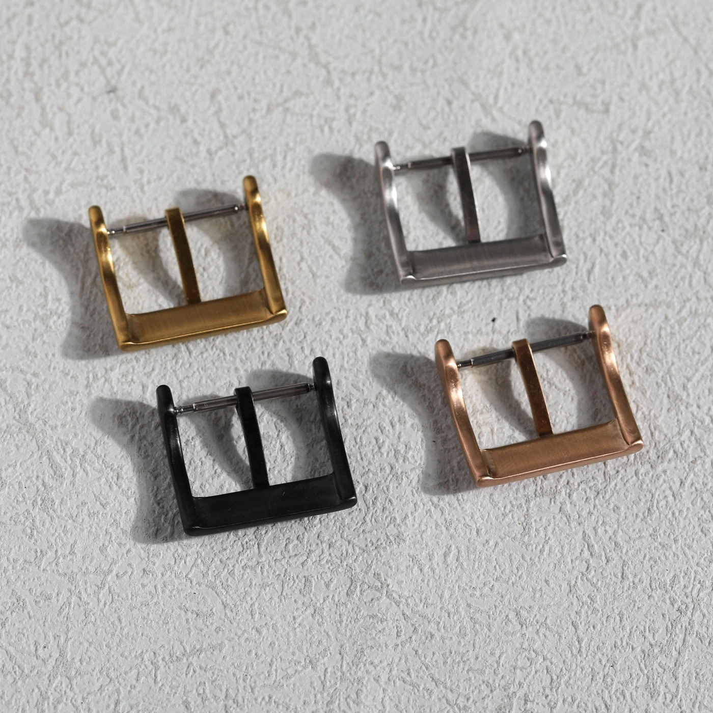Premium Brushed Matte Stainless Steel Buckle - Available in Various Finishes and Sizes