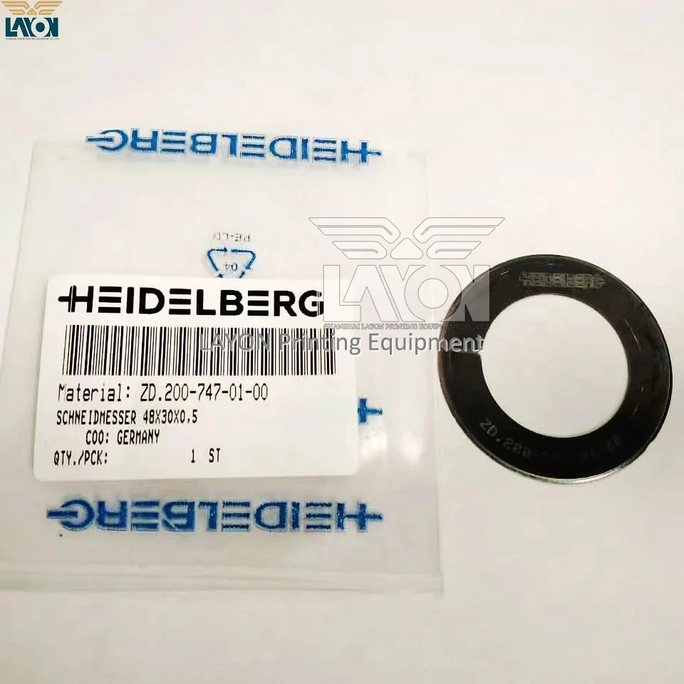 Heidelberg Printer Slitting Disc Heidelberg Machine Part Entrega Rápida Zd.20074701-00 48*30*0.5 mm 10 Pcs - Imagem 6