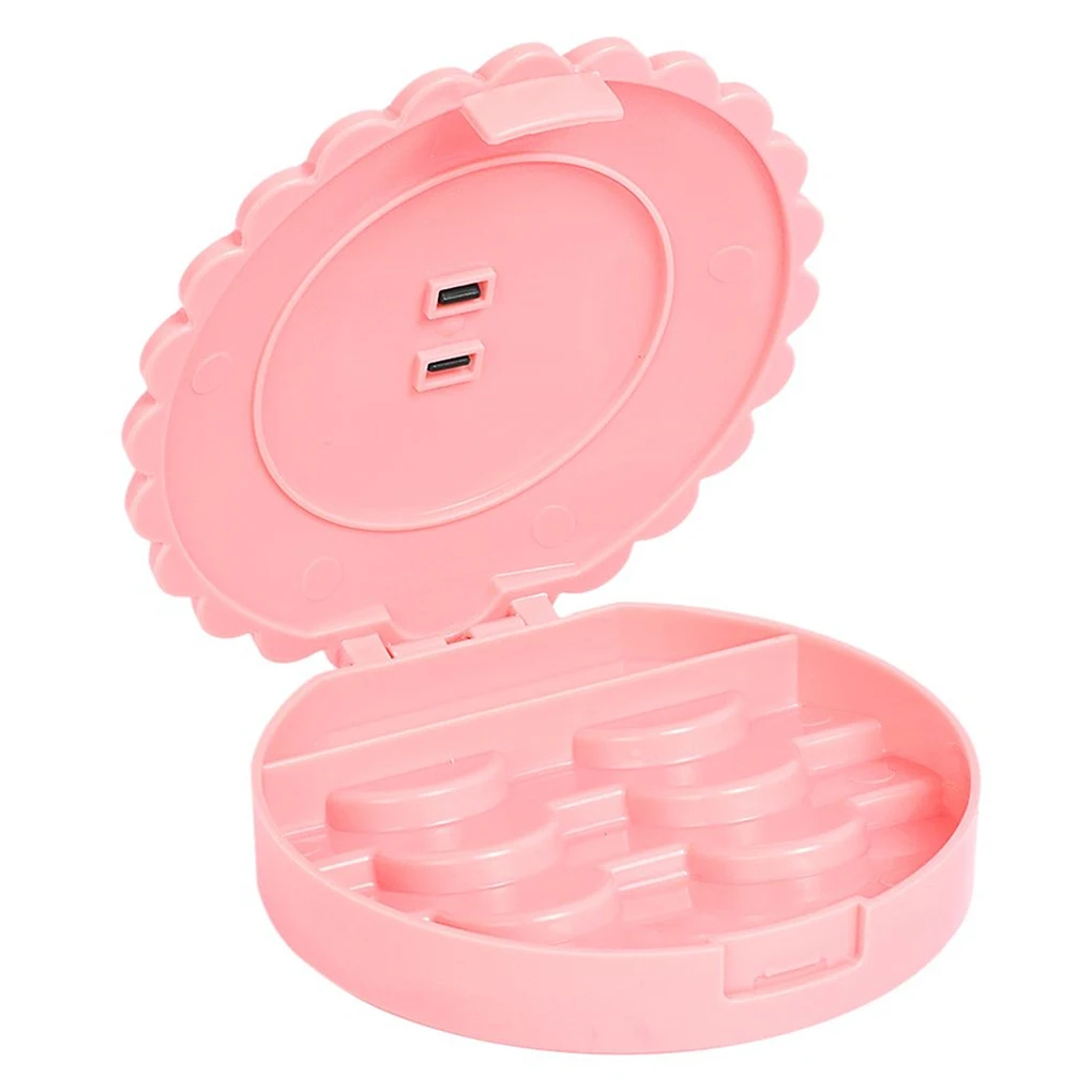

2 Pieces Eyelash Storage Case Lash Book Fake Lashes Organizer Pink