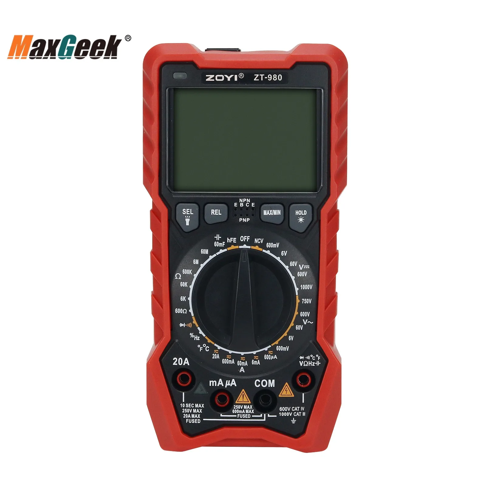 

Цифровой мультиметр Maxgeek ZT-980 Autoranging, 6000 отсчетов, высокоточный инструмент для электриков