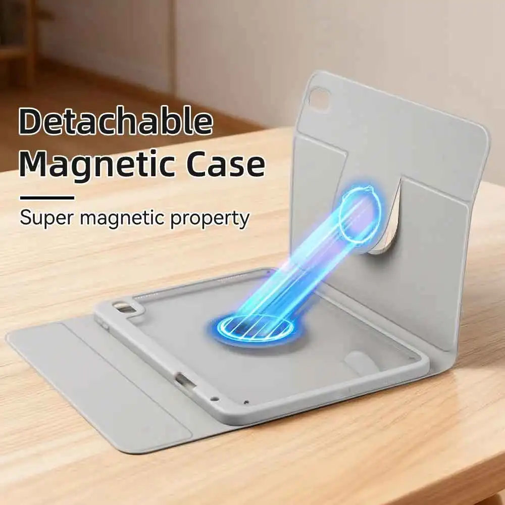 360° Rotation Detachable Magnetic Acrylic Tablet Keyboard Case