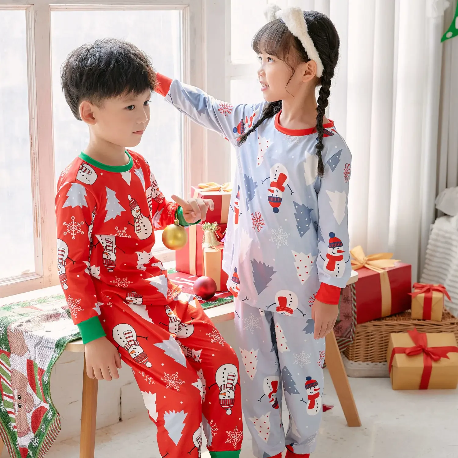 

Christmas Elk Pajamas Kids Boys Girl Pajamas Set Children Sleepwear Toddler Christmas Homewear Elf Carnival Santa Claus Pjs