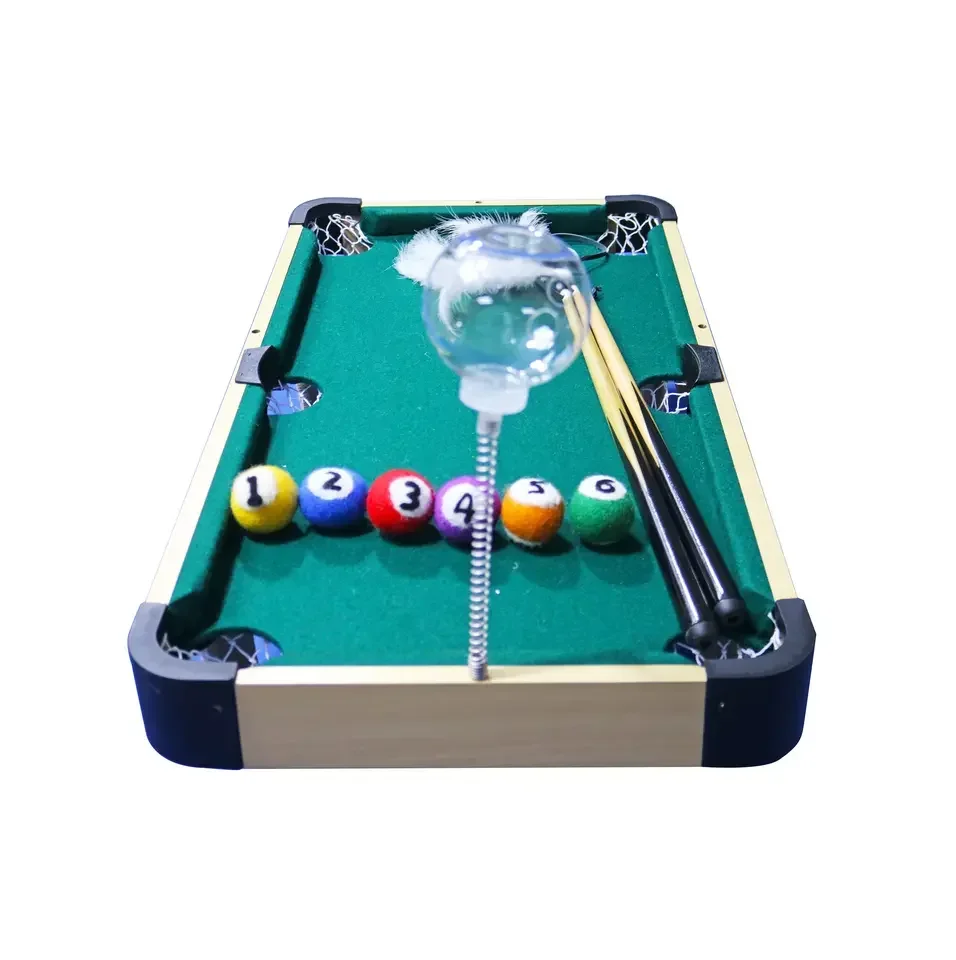 3 In 1 Cat Toys With Scratching Post For Indoor Cats Mini Pool Table