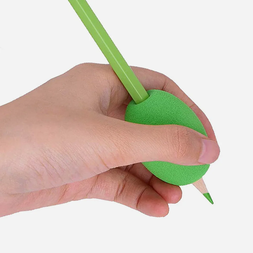 6 Pcs Sponge Pencil Holder Writing Posture Trainers Aid Pencils for Kids Human Body Training Aids Pens Correctors Child