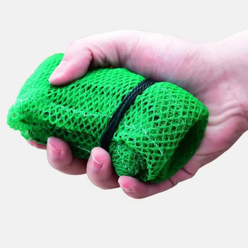 Portable Nylon Fish Storage Bag Drawstring Fishing Net Pouch Capacity Fishing Supplies for Outdoor Use Wide Long