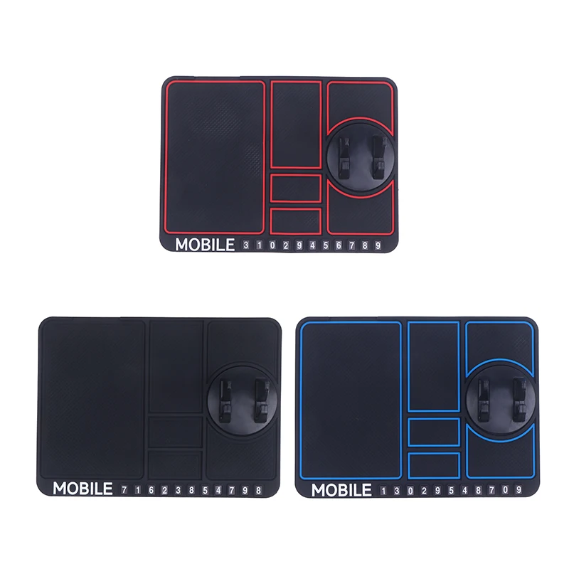 360 Degree Rotating Navigation Bracket Car Dashboard Storage Pad Multifunctional Anti-Slip Mat Phone Holder