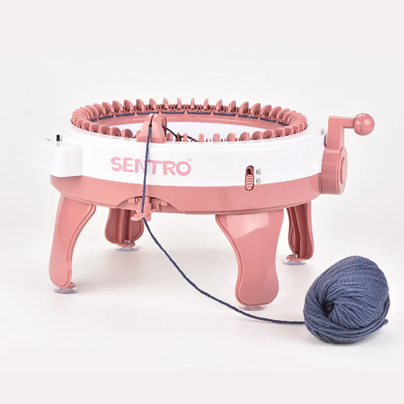 48 Needle Handmade Knitting Machine with 6 Rolls of Randomly Colored Yarn for Adults and Children Christmas Gifts knitting needles crochet yarn knitting supplies knitting material weaving tools yarn holder knitting craft supplies knitting loom knitting machine knitting board
