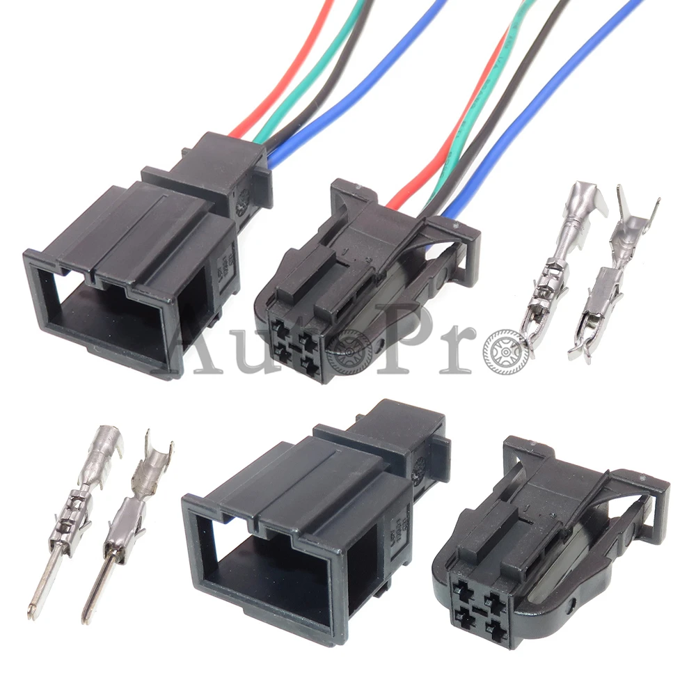 

1 Set 4 Hole 3B0972732 3B0972722 Car Starter Plastic Housing Sockets Automobile Taillight Electric Wire Connector