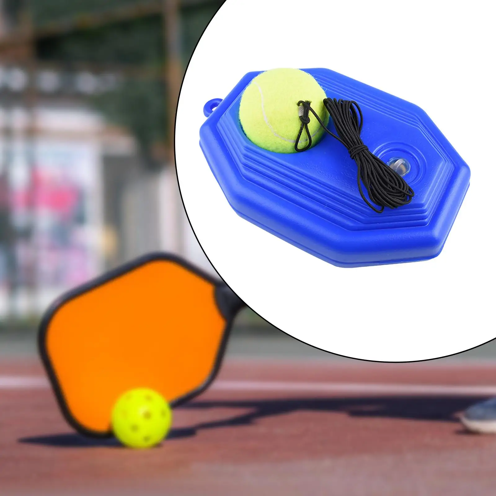 

Tennis Trainer Tennis Training Tool Self Study with Tennis Ball Tennis Practice Device Base for Beginners Single Player Kids