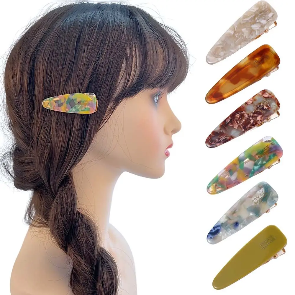 

Ins For Girls Acetate Elegant Headwear Women Barrettes Duckbill Clips BB Hair Clips Korean Hairpins