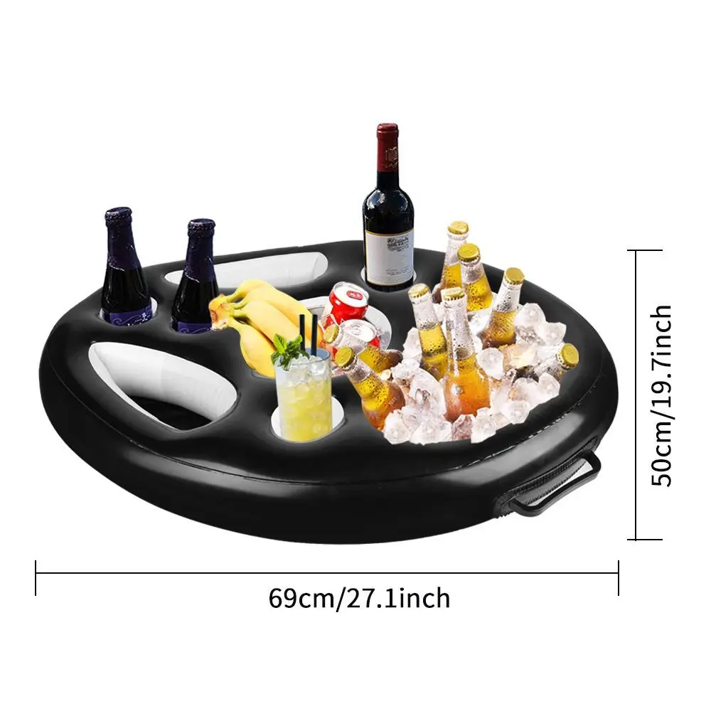 Swimming Pool Food Plate Food Beer Tray Summer Party Swimming Drink Holder Floating Cup Holder