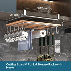 Versatile Under - Cabinet Hanging Organizer with Hooks (01)