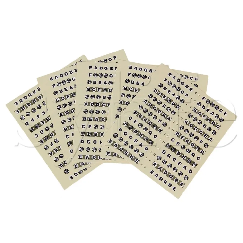 

Guitar Fretboard Note Sticker Musical Scale Label Beginner Decal Pack of 5