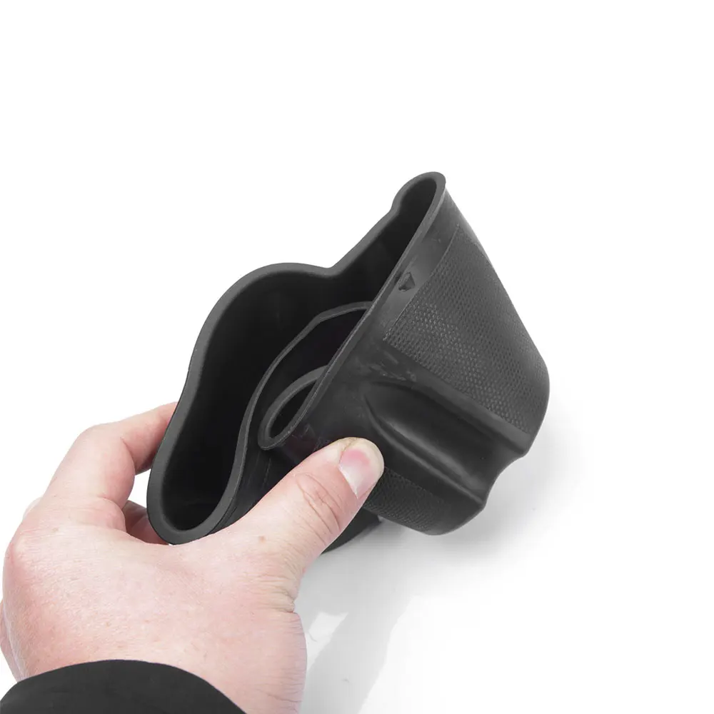 

Black TPE Water Cup Holder Accessories Water Proof Console Cup Holder Insert Double Hole Holder for Tesla Model 3 Model Y 2021