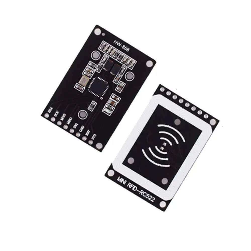 전문가용 13.56MHz 주파수 RFID 모듈 SPI 인터페이스 소형 RC522 미니 모듈 3.3V RFID 태그 작성기 출입 통제 시스템