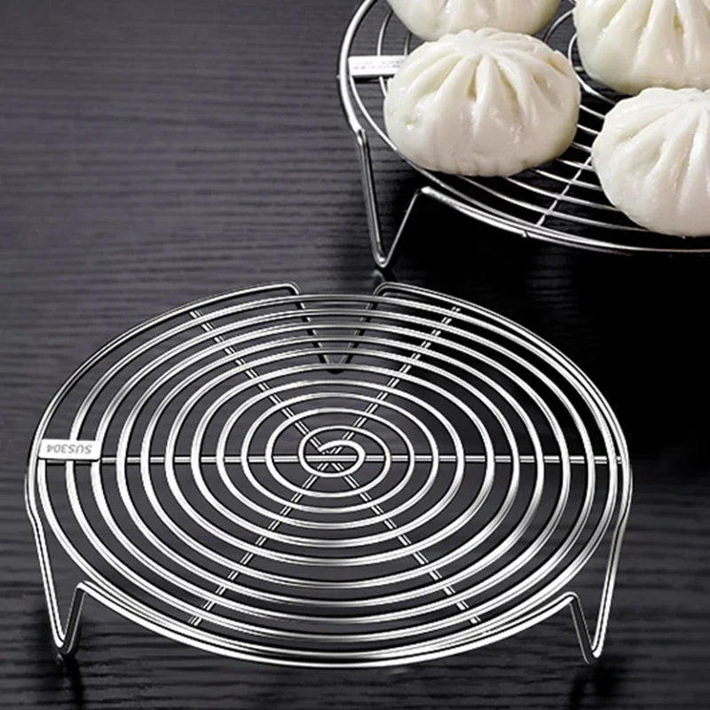 Steamer Rack 1Pc Stainless Steel Steamer Rack Multifunction Pot Steaming Tray Dumplings Eggs Grill Stand Kitchen Tableware Cooking Stand