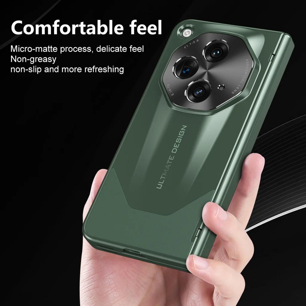 Electroplating PC Hard Protective Case For OPPO Find N3 5G With Tempered Glass Full Protection Camera Protect Cover With Pen