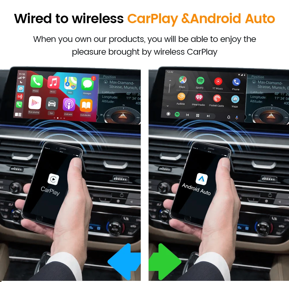 Carplay Ai Box Wireless Apple Carplay Wireless Android Auto Adapter  Carlinkit Plus Only Wired Carplay Cars Android 120 System 8