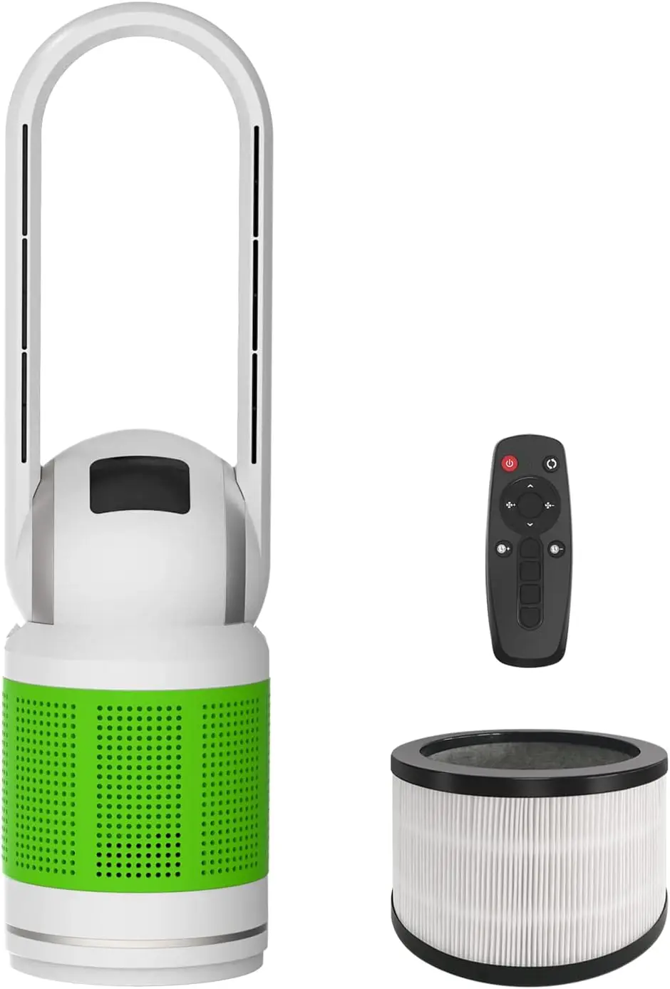 

Fan with Filter - H12 HEPA Filter Capture 99.95% of 0.3 micron Particles, Air Purifier Fan for Bedroom Portable water desk Drin