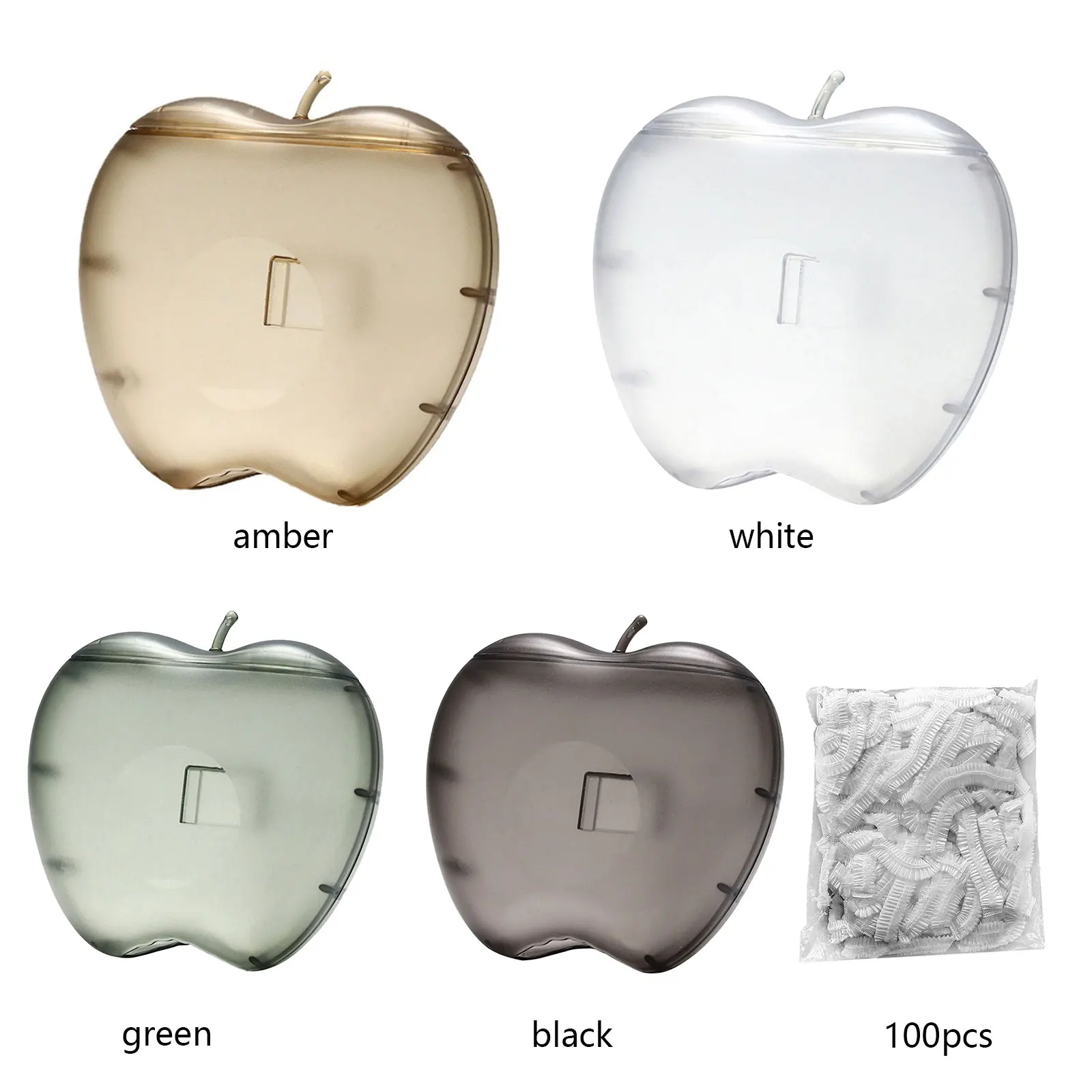 Wall-mounted Plastic Wrap Storage Box Extractable Apple-shaped Cling Film Dispenser Large-capacity Practical Kitchen Decorations