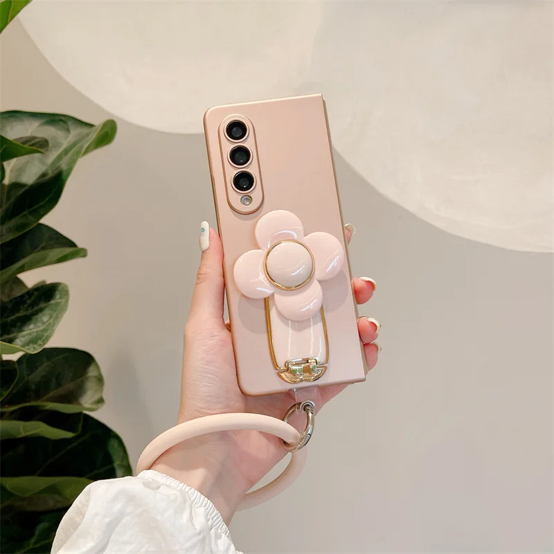 Custodia Per Telefono A Catena Di Moda Per Samsung Galaxy Z Fold 5 Z Fold 4 Z Fold 3 Zfold 2 Supporto Per Staffa Per Mulino A Vento Cover Protettiva I