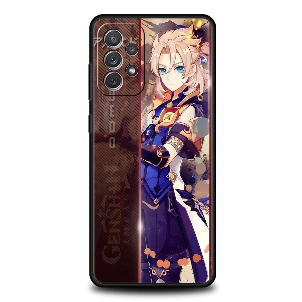 Amine Genshin Impact Game-Themed Soft Phone Case