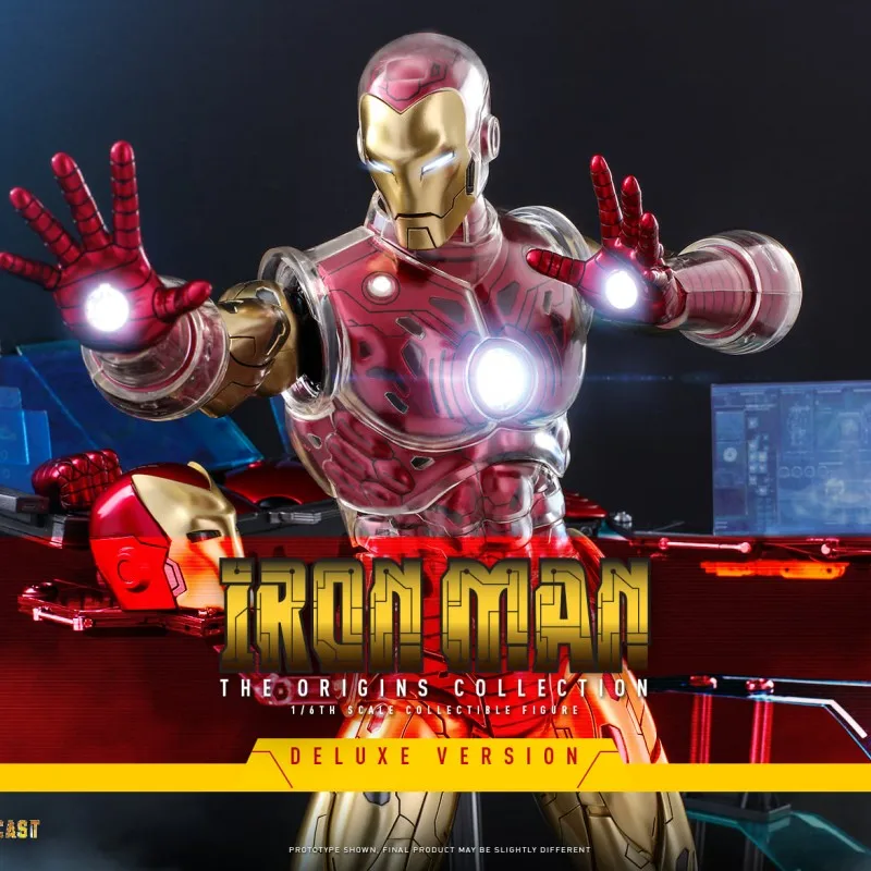 

Marvel Iron Man Cms07 Cms08 Movable Sculpture Original Hottoys Comics Deluxe Version The Origins Collection Collectible Model