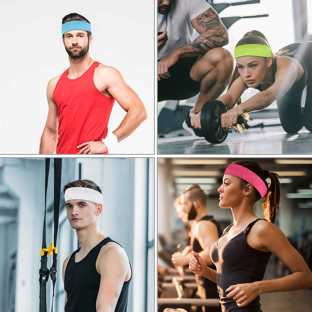 Outdoor Cycling Running Turban Headscarf Fitness Bandage Elastic Hair Bands Sweatband Yoga Headband