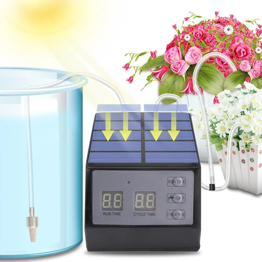 

Solar Intelligent Automatic Watering Device Timer System Garden Drip Irrigation Device For Indoors Outdoors H4I9