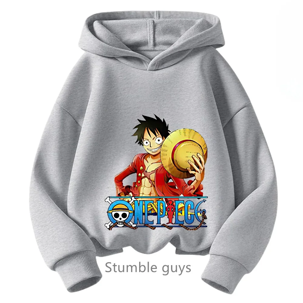 thumbnail image 1 of Ropa de anime para niños, sudadera de una pieza para niños, ropa de primavera y otoño para niñas, sudadera de dibujos animados de Luffy Zoro, traje con capucha para adolescentes, camisetas de Sonic, 1 of 5