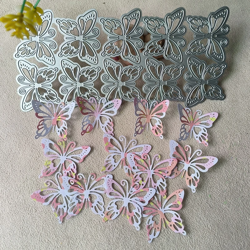 

New 10 Butterflies metal cutting die mould scrapbook decoration embossed photo album decoration card making DIY handicrafts