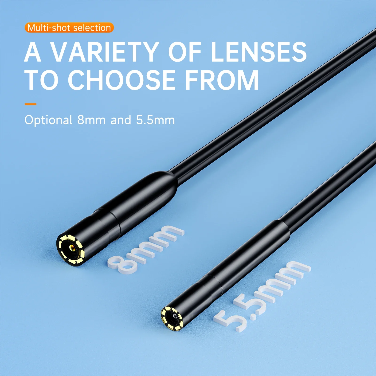 Telecamera Serpente Per Smartphone Endoscopio USB-C Per Android - Fotocamera Ispezione Flessibile 1,5 M, Impermeabile IP67, Diametro 5,5 Mm Camp Snap Camera - Foto 8